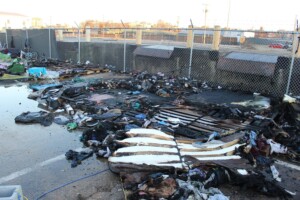 Fire Homeless Encampment