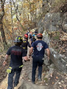 Hiker rescued at Sunset Rock